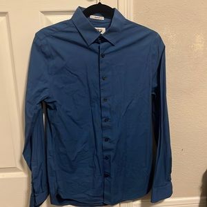 Men’s Express Dressy Blue Shirt